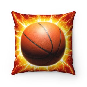 basketball Faux Suede Square Pillow