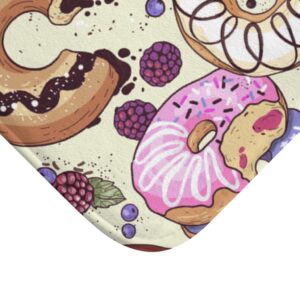 Donut Themed Bath Mat – Loves Donuts –  Donuts Bath Mat