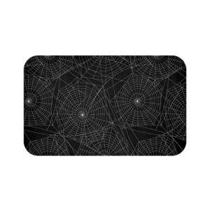 Spiderweb Halloween Bath Mat