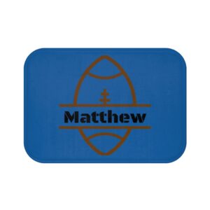 Personalized Football Bath Mat