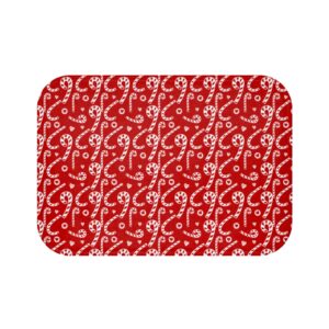 Fun Candy Cane Christmas Holiday Festive Bath Mat