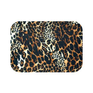 leopard pattern, jaguar pattern, animal fur Bath Mat