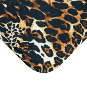 leopard pattern, jaguar pattern, animal fur Bath Mat