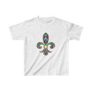 Mardi Gras Kids Heavy Cotton Tee