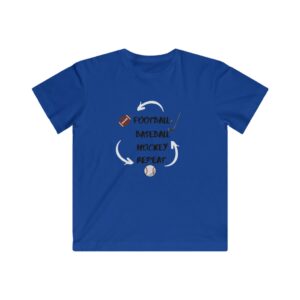 Football, Hockey, and Baseball Kids Fine Jersey Tee – Football T-Shirt – Hockey T-Shirt – Baseball T-Shirt – Sports shirt for boys