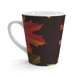 Thanksgiving Thankful and Blessed Latte mug