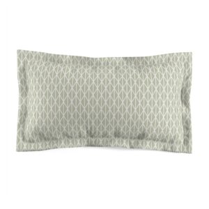 Sage Green Abstract Pattern Microfiber Pillow Sham