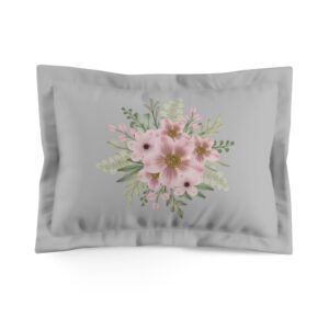 Floral Microfiber Pillow Sham