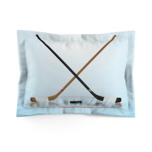 Ice Hockey Boys Room Bedding Decor Microfiber Pillow Sham