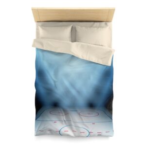 Ice Hockey Microfiber Duvet Cover