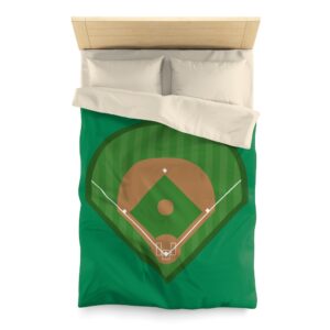 Baseball Field Microfiber Duvet Cover