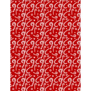 White And Red Candy Cane Christmas Holiday Microfiber Duvet Cover