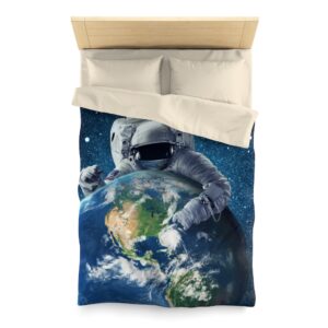 Galaxy Astronaut Microfiber Duvet Cover