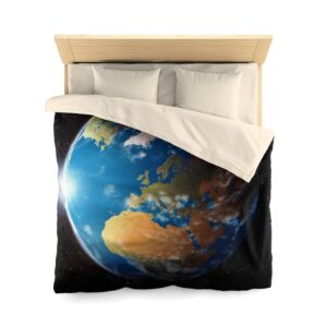 Planet Earth Galaxy Universe Space Stars Bedding Microfiber Duvet Cover