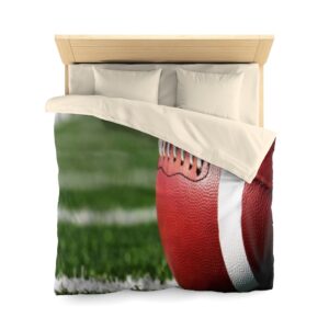 Football Themed Boys Room Microfiber Duvet Cover