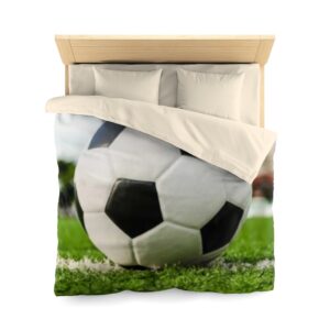 Soccer Boys Room Microfiber Duvet Cover