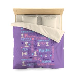 Personalized Name Microfiber Duvet Cover