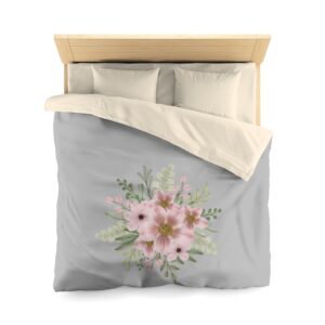 Floral Microfiber Duvet Cover