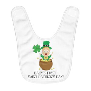 Baby’s First Saint Patrick’s Day Fleece Baby Bib