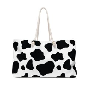 Cow Hide Weekender Bag