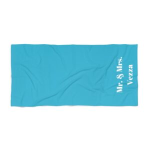 Personalized Mr & Mrs Beach Towel