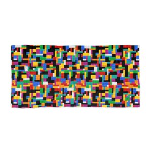 Colorful Building Blocks Bricks Beach Towel