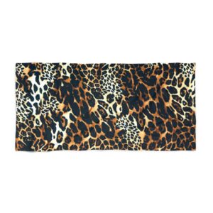 leopard pattern, jaguar pattern, animal fur Beach Towel