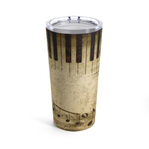 Piano Music Notes Tumbler 20oz