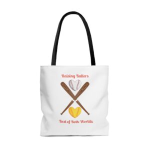 Personalized Softball/Baseball Mom AOP Tote Bag