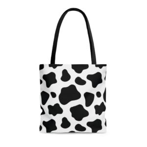 Cow Hide Print AOP Tote Bag