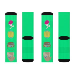 Spring Green Easter Sublimation Socks