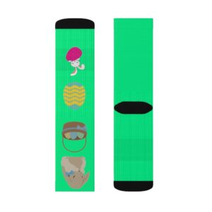 Spring Green Easter Sublimation Socks