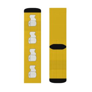 Yellow Toilet Paper Sublimation Socks