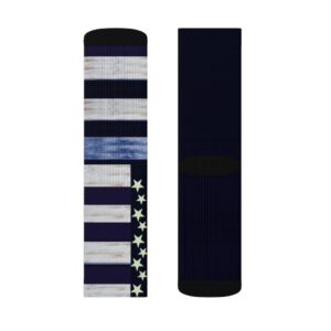 Thegabellashoppe Blue Line Sublimation Socks