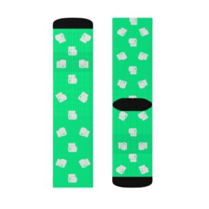 Spring Green Toilet Paper Sublimation Socks