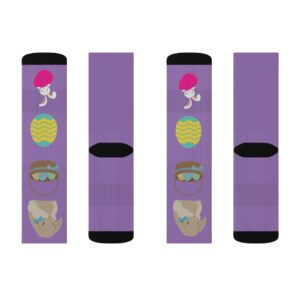 Light Purple Easter Sublimation Socks