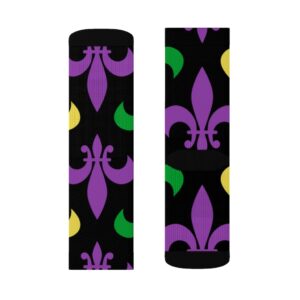 Mardi Gras Sublimation Socks