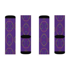 Mardi Gras Sublimation Socks