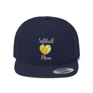 Softball Mom Unisex Flat Bill Hat