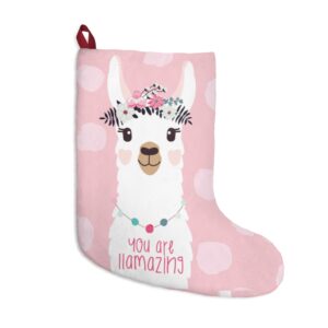 You are Llamazing – Llama Christmas Stocking – Xmas Stocking – Llama gift – Christmas Stockings