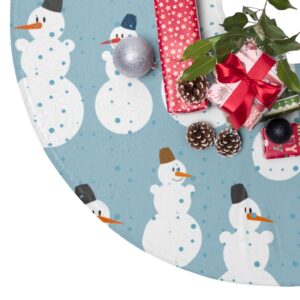 Snowman Christmas Tree Skirt – Holiday Decor – Snowman Decor – Cute Tree skirt – Merry and Bright – Merry Christmas