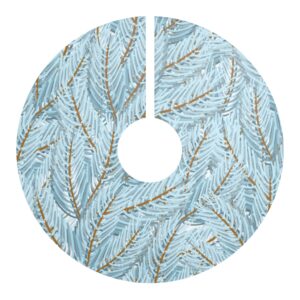 Light Blue Winter Wonderland Elegant Christmas Tree Skirt