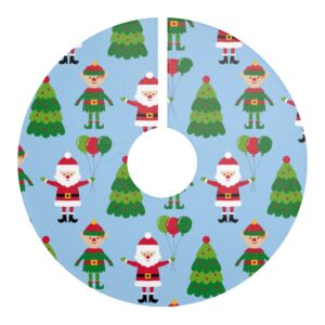 Christmas Tree Santa Claus Elf Elves Christmas Tree Skirts