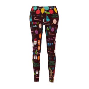 Holiday Cheer Leggings Women’s Cut & Sew Casual Leggings