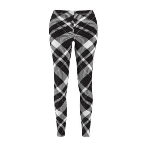 Plaid Women’s Cut & Sew Casual Leggings