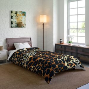 leopard pattern, jaguar pattern, animal fur Comforter