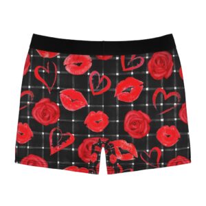 Valentines Day Hearts and Lips Men’s Boxer Briefs
