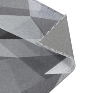 Gray Black Abstract Area Rugs