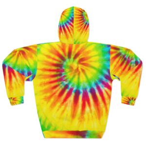 Rainbow tie dye all over print AOP Unisex Pullover Hoodie