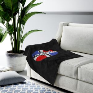 Dominican Baseball Velveteen Plush Blanket